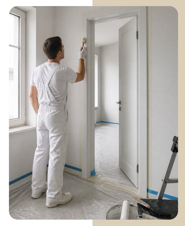 Покраска дверных откосов в Великих Луках по цене от 4652 р. | Дверной
