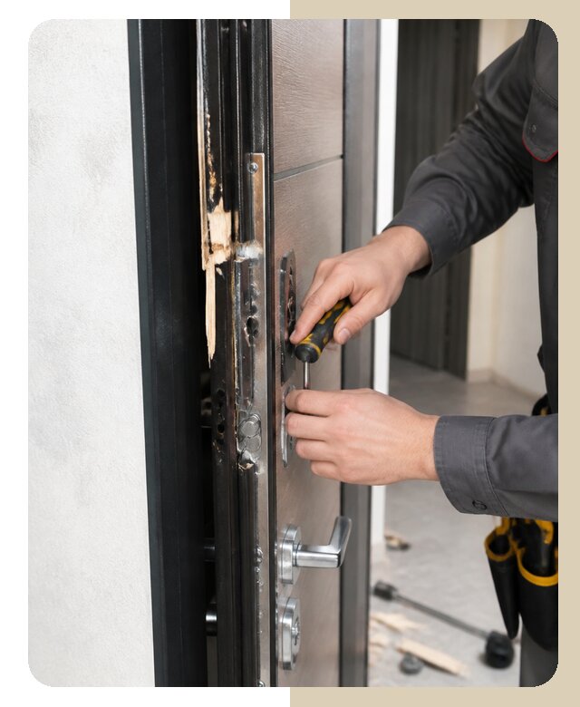 Ремонт взломанной двери в Великих Луках по цене от 6099 р. | Дверной